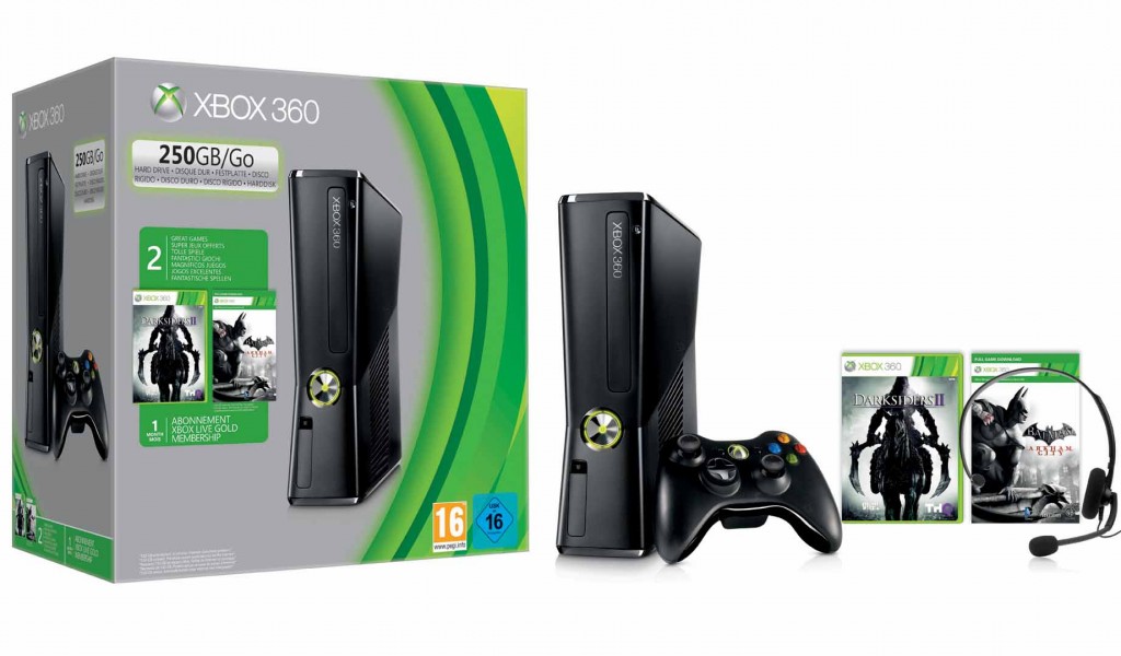 Xbox360_250GB_Console_Darksiders2Batman_SVB2013_WE_Groupshot