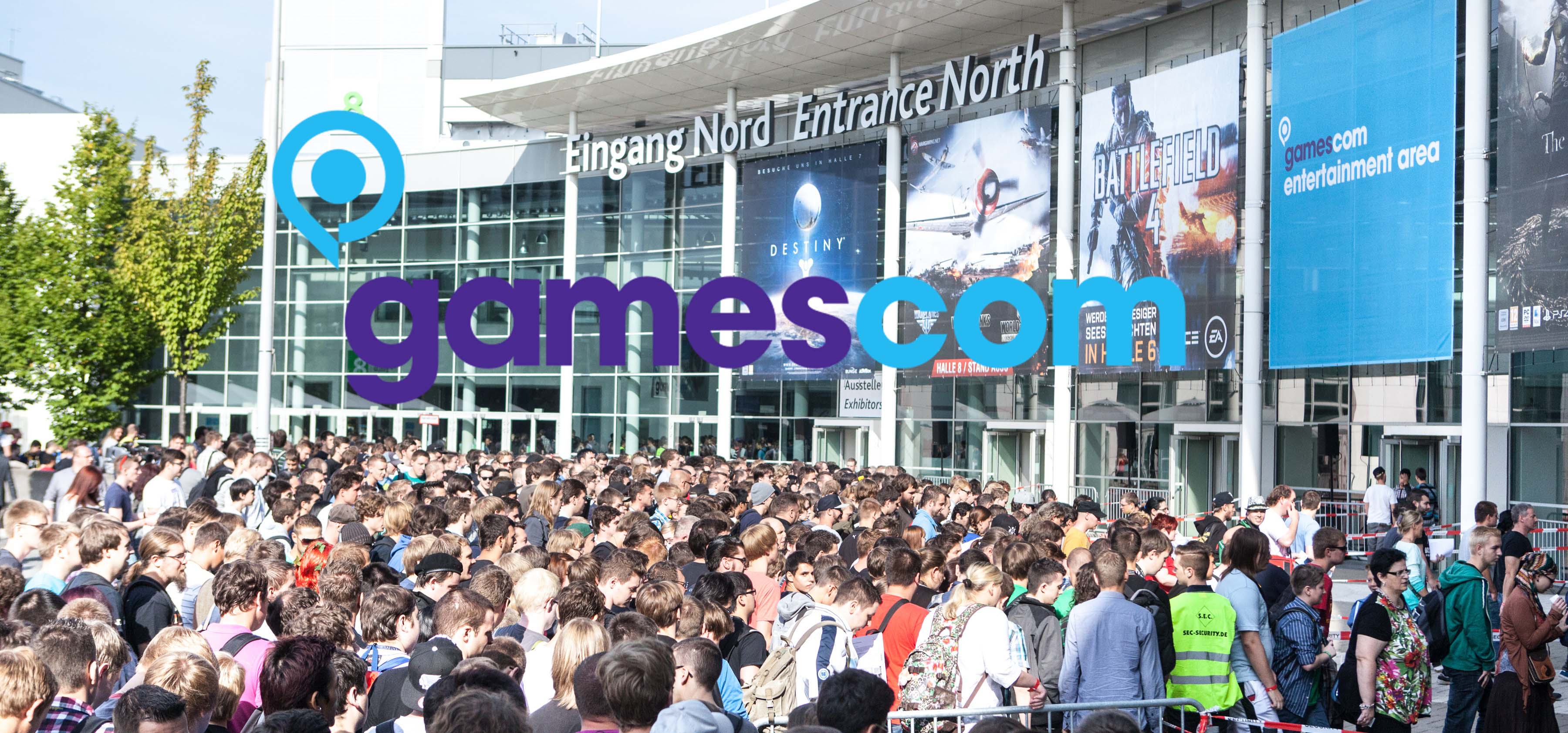 Einlass zur gamescom 2013. Eingang Nord